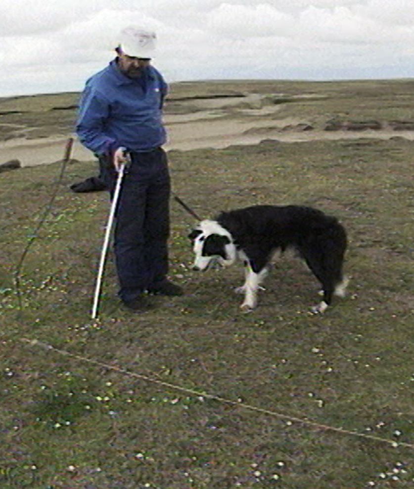 Mick Swindells with dog
